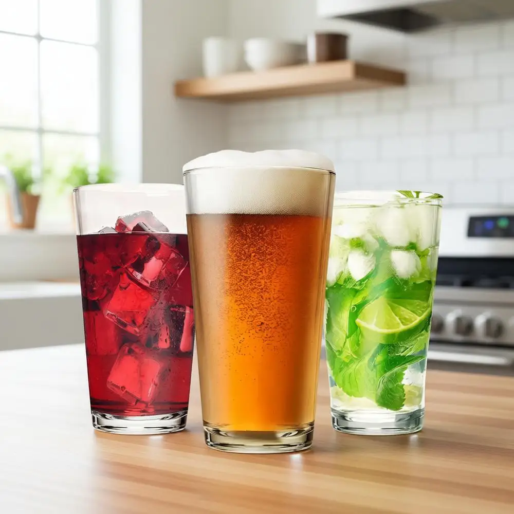 

Набор из 12 стаканов для напитков - стаканы для хайбола, воды, пива, а также обычные стаканы для бара и кухни