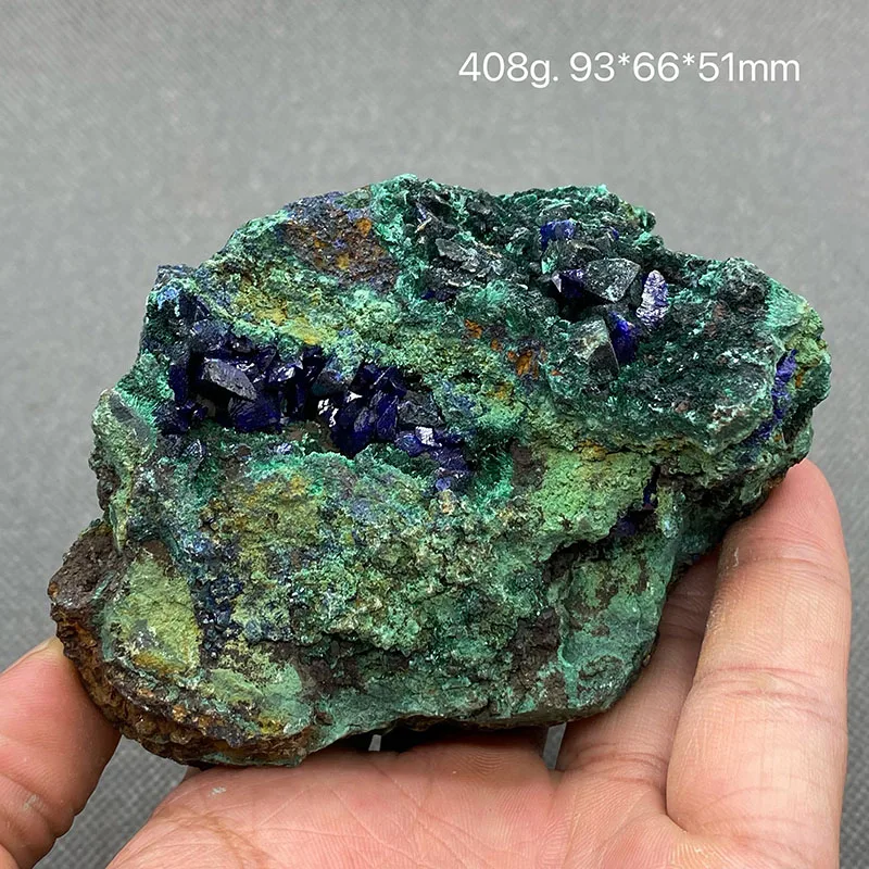 100% Natural beautiful Azurite and Malachite symbiotic mineral specimen crystal Stones and crystals Healing crystal