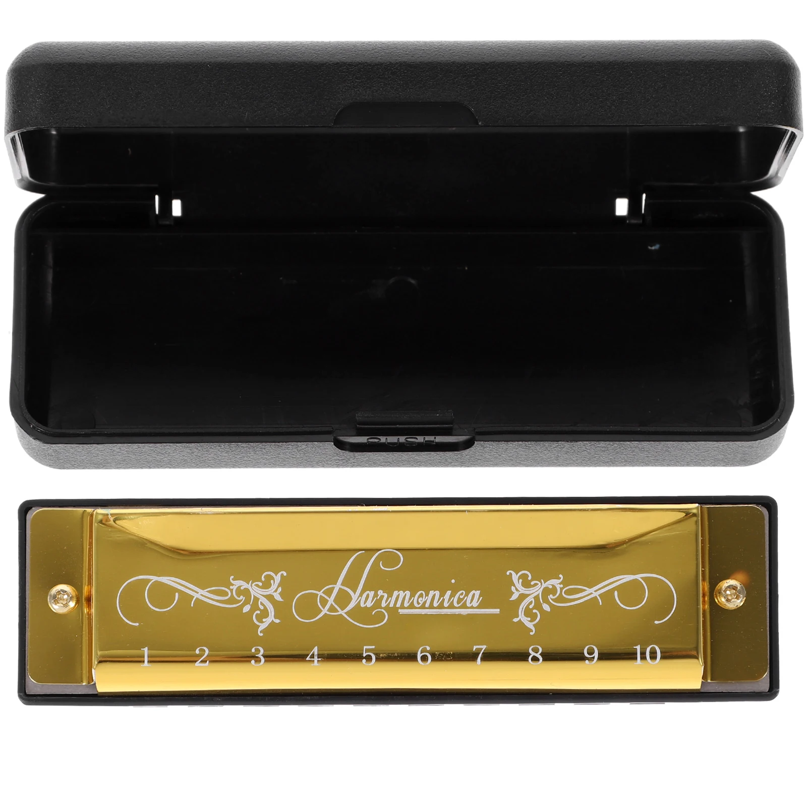 

Professional 10 Holes Harmonica For s Adults Durable Portable Musical Instrument Gift Key Of C 20 Tones Small Mouth Harmonica