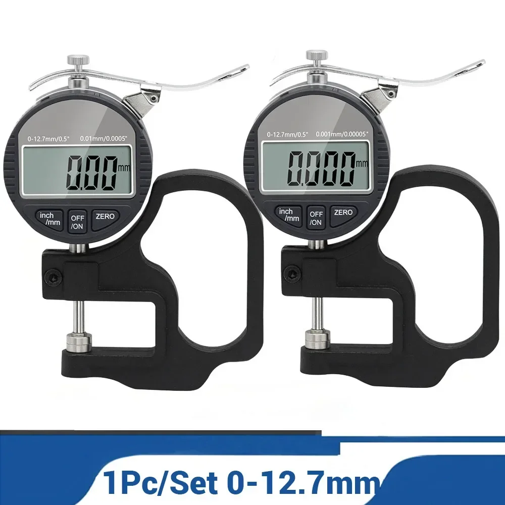 

1Pc/Set 0.01mm/0.001mm Digital Micrometer Thickness Meter 0-12.7mm Electronic Thickness Gauge Digital Micrometer Measuring Tool