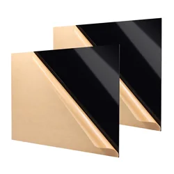 Glossy Black Acrylic Sheet Board Organic Glass Polymethyl Methacrylate 1mm 3mm 8mm Thickness 200*200mm