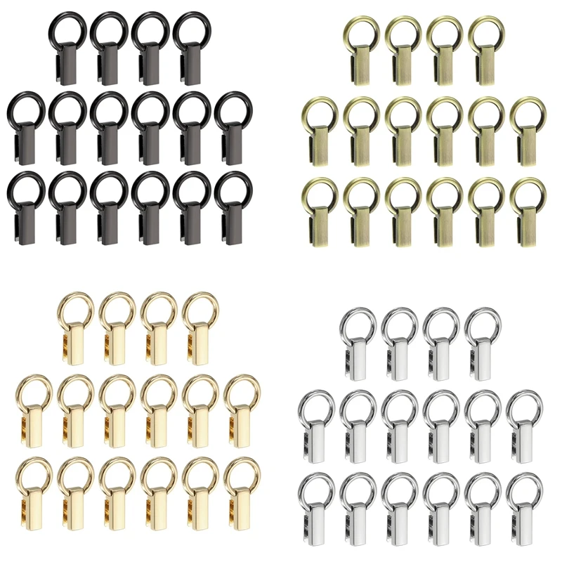 16PCS Bag Side Clip Buckle Metal Suspending Handbag Strap Chain Connector With D Ring For DIY