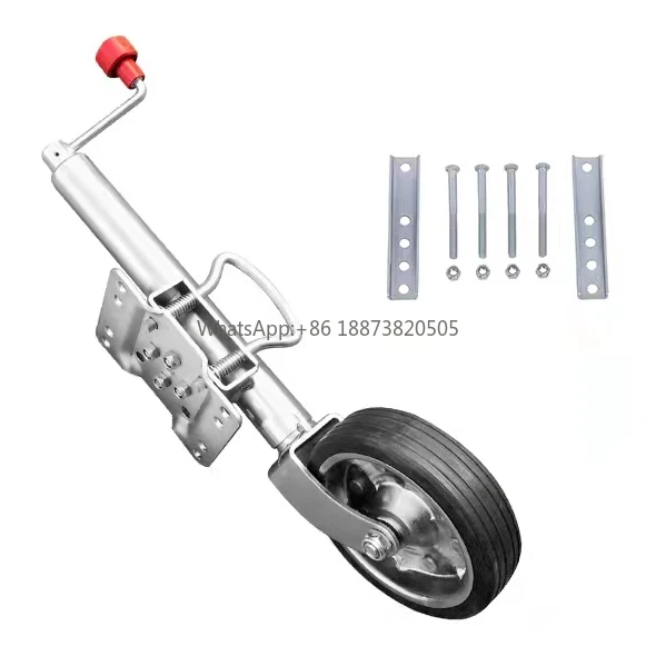 Trailer jack with wheels