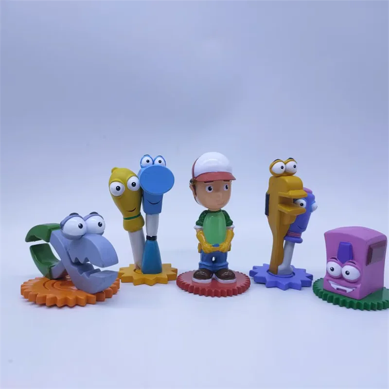 7cm cartoon Manny Garcia and his tools figure doll PVC kids good Hand model toy