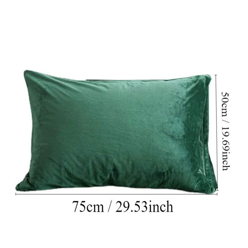 1pc Faux Velvet Pillowcases , Super Soft and Cozy, Wrinkle, Fade, Stain Resistant with Envelope Closure Bed Pillow Cases