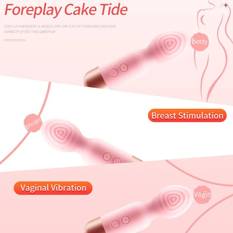 Zauberstab-Vibrator für Frauen, 10-Gang, leistungsstarker G-Punkt-Klitoris-Nippelstimulator, weibliche Masturbation, Dildo, erwachsenes weibliches Sexspielzeug