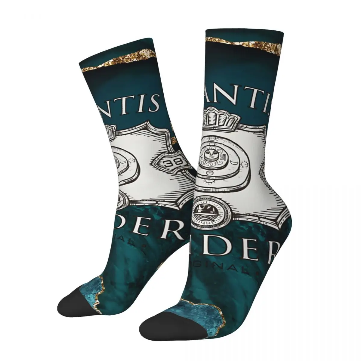 

Raider Men's Socks Retro Harajuku A-Atlantiss Street Style Novelty Pattern Crew Sock
