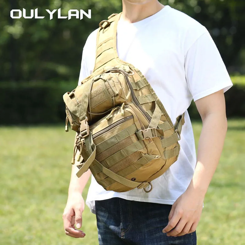 Super Saddle Bag Tactical One Shoulder Double Shoulder Chest Bag Waterproof Camo Crossbody Photography Bag Tanggu Saddle Bag