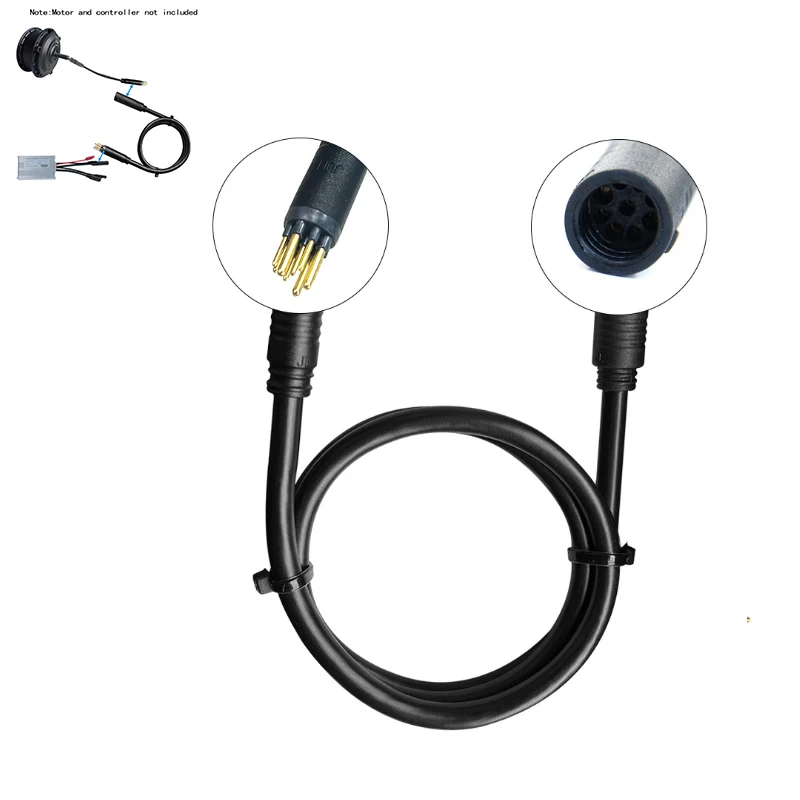 

9 Pin 60cm EBike Motor Extension Cable Connector Female Cable Motor Cable Bike Accessory Wire To Adapter Male Power Electric