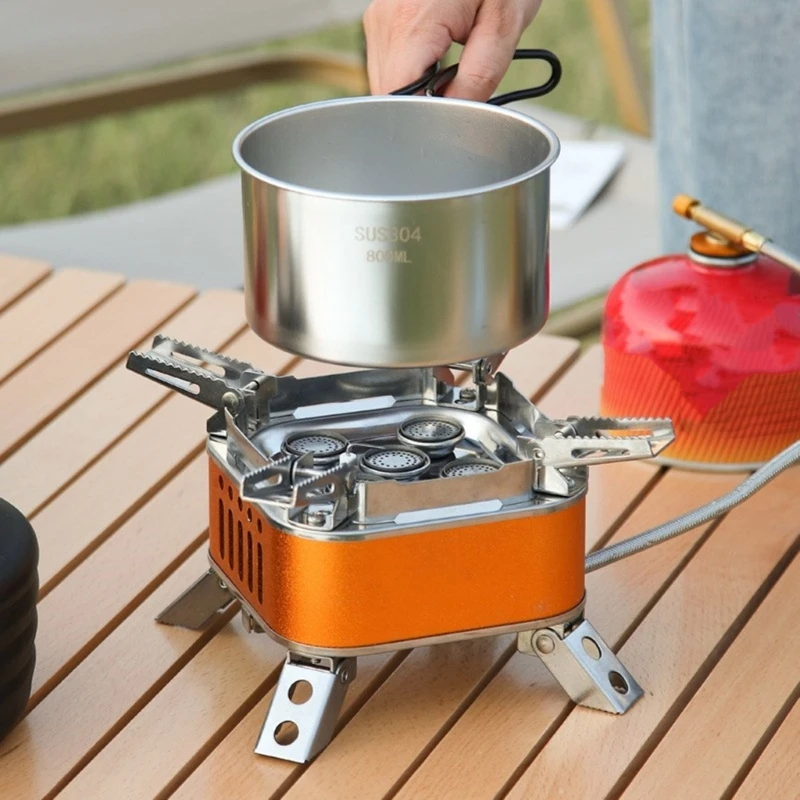 التخييم موقد قابل للطي الشعلات جيب نزهات طباخ غاز الظهر موقد للطي تجهيزات المطابخ في الهواء الطلق يسهل حملها 24BD