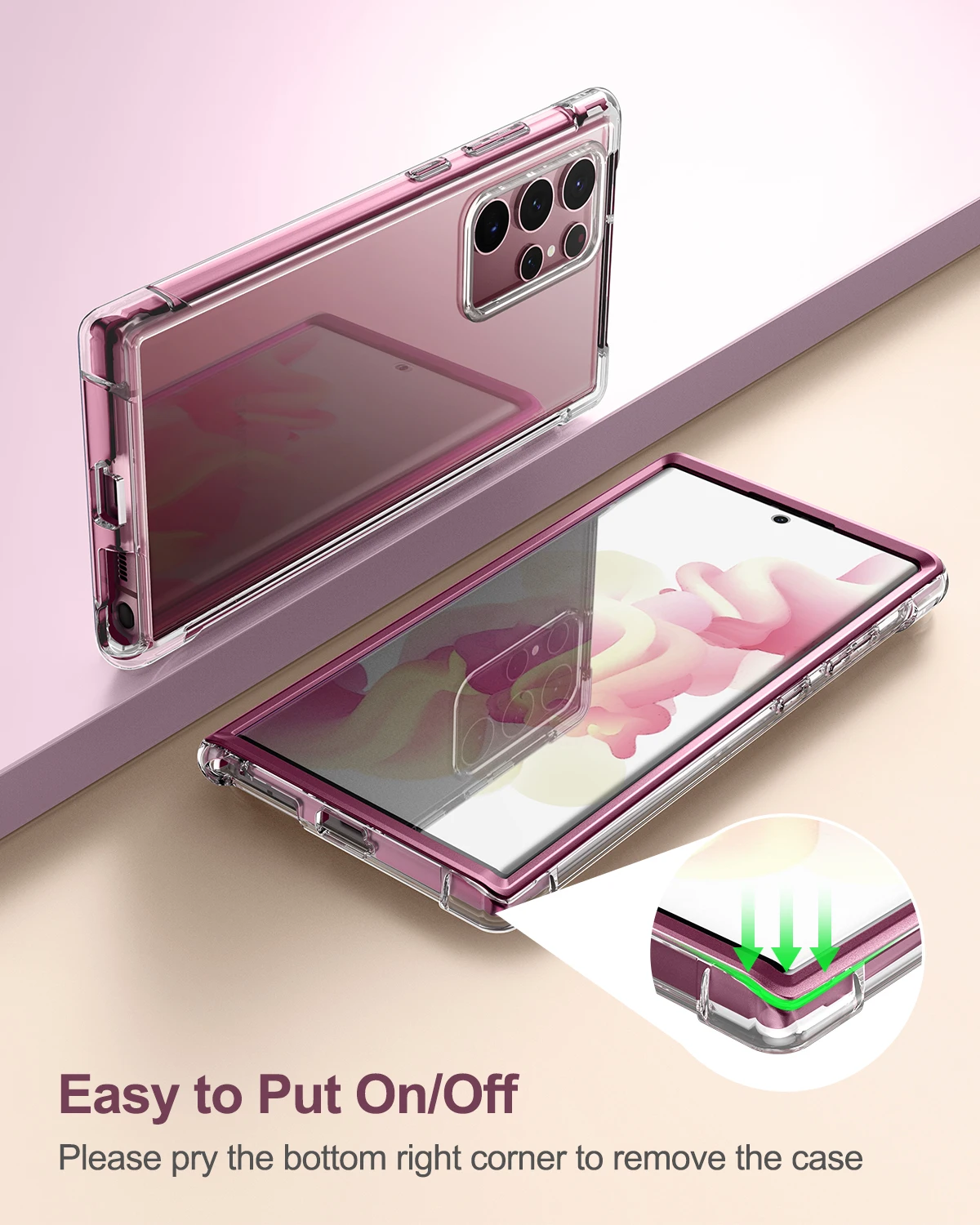 Full Body Cover Protection Case For Samsung Galaxy S22 Ultra Built in Screen Protector Hybrid Hard Shell TPU Bumper Rugged Case