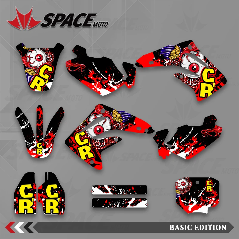 

SPACE For Honda 03-12 CR85 Customized Team Graphics Backgrounds Decals Custom Stickers