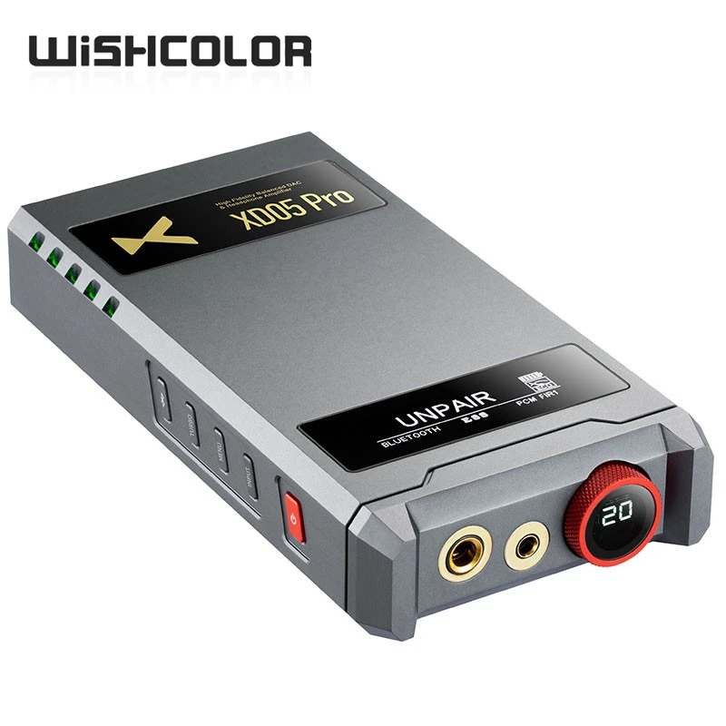 

Wishcolor XDUOO XD05 Pro ES9039SPRO DAC Module Bluetooth HiFi Portable Balanced Audio Decoder Headphone Amplifier in One