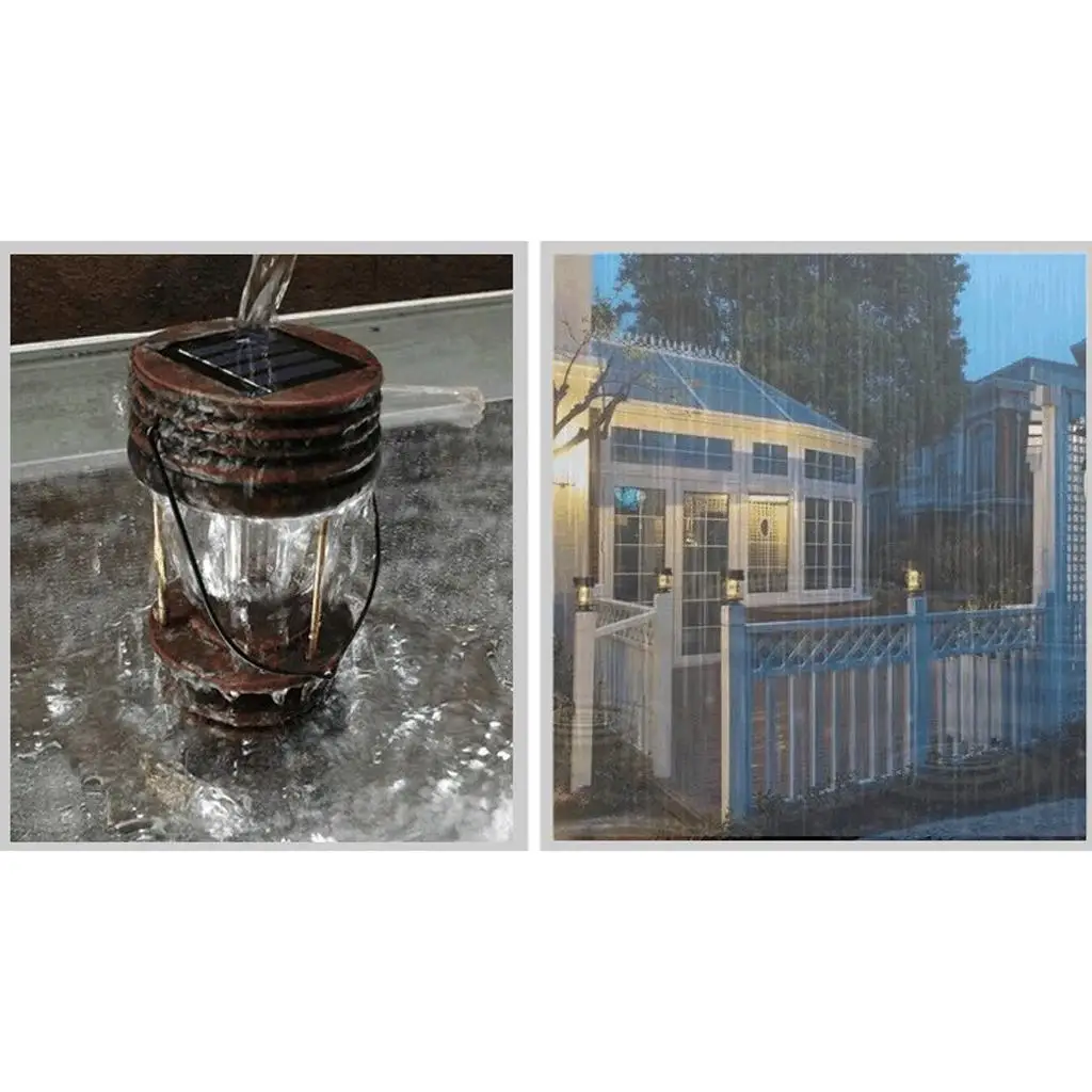 تعمل بالطاقة الشمسية في الهواء الطلق حديقة سياج درابزين ضوء LED مصباح الحديقة #5