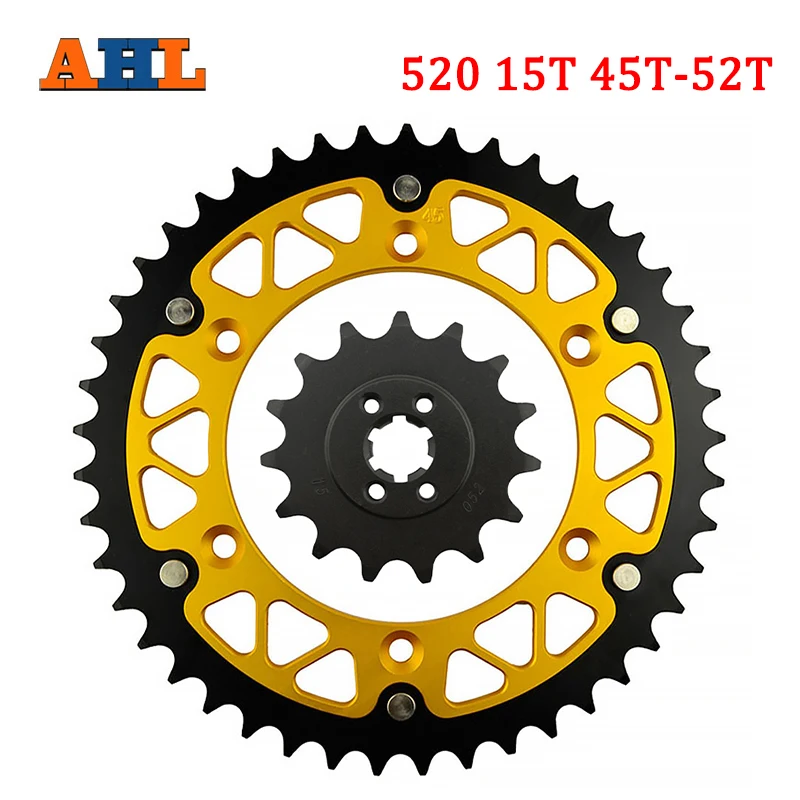 

Motorcycle 15T 45T 46T 47T 48T 49T 51T 52T Front & Rear Sprocket For SUZUKI TS 200 TS200 R K L M N P 1989-1994 TS200R TS200K