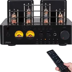 Juson Audio JTA50 Tube Amplifier Hifi Vacuum BT5.0 Hybrid Stereo Sound USB RCA Opt Remote Phono 100W 2.1 Channel for Turntables