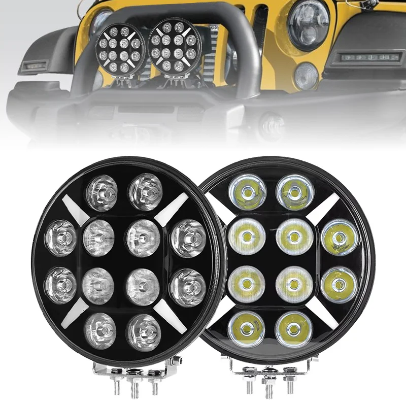 

In Stock Extra Extraljus Vehicle 9" Worklight Led Spot Light 12v 24v Truck Lights 120w 9 Inch Led Driving Light With Drl