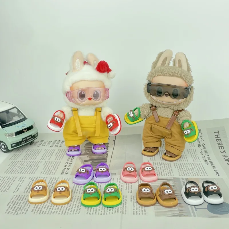 

For Labubu Shoe Accessories V3 Universal 15-17 Plush Dolls, DIY Decorative Sandals, Doll Accessories, Birthday Gifts, Toys
