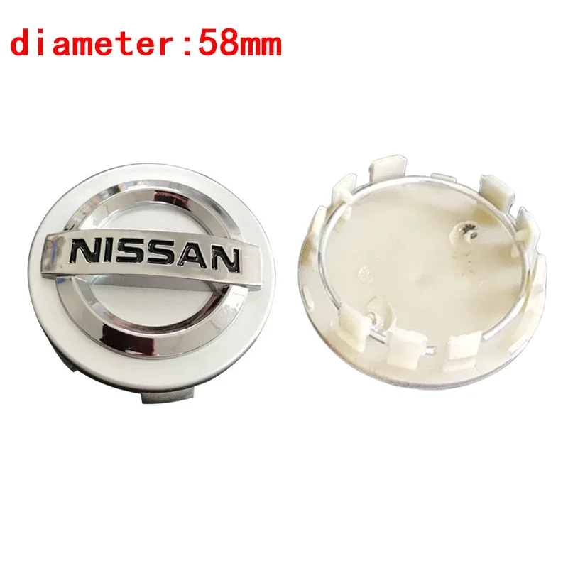 54mm 58mm 60mm Car Wheel Center Hub Caps Cover Badge Decal for Nissan Nismo Note Qashqai Tiida Almera Altima Teana X-Trail T32