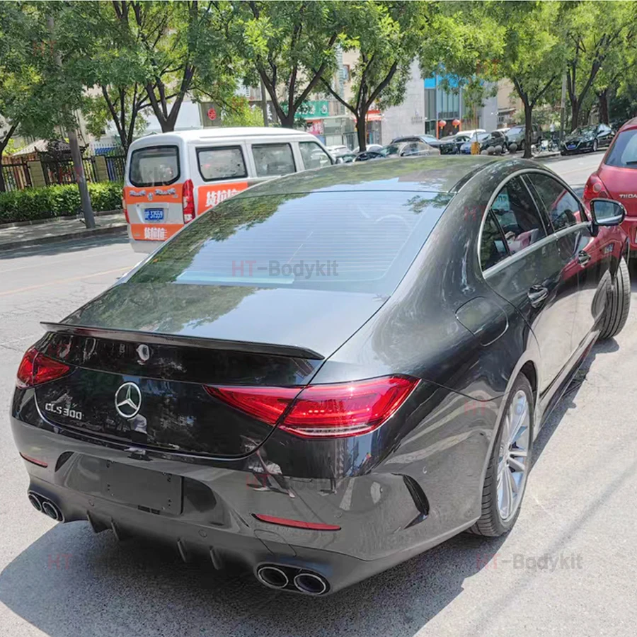 Carbon Fiber Rear Trunk Boot Tail Spoiler Wings Lip For Mercedes Benz CLS-Class W218 C218 CLS63 AMG CLS350 Sedan 2011-2019