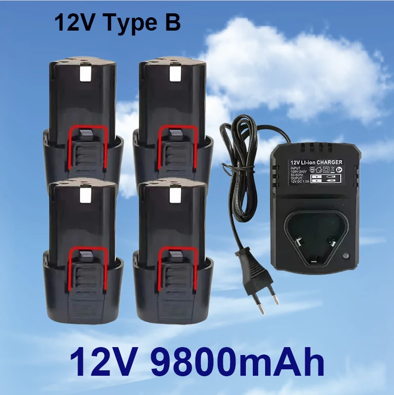 12V 9800mAh lithium battery, suitable for electric screwdrivers, hand drills, mini angle grinders, and other power tools ✈️✈️