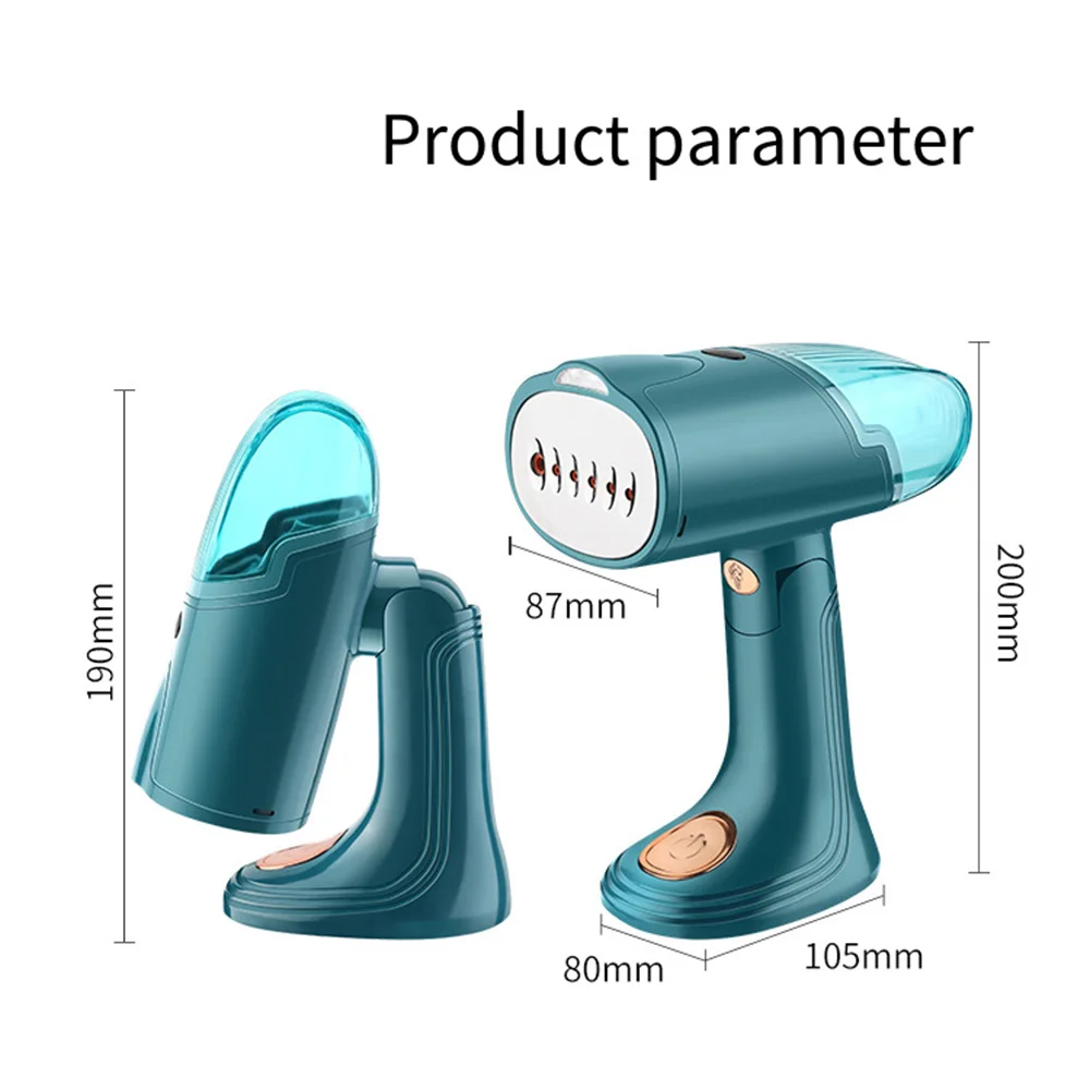 Plancha de vapor de mano plegable, eliminador de arrugas, calentamiento rápido en 30 segundos, Mini plancha de vapor de tela portátil, adecuada para viajes