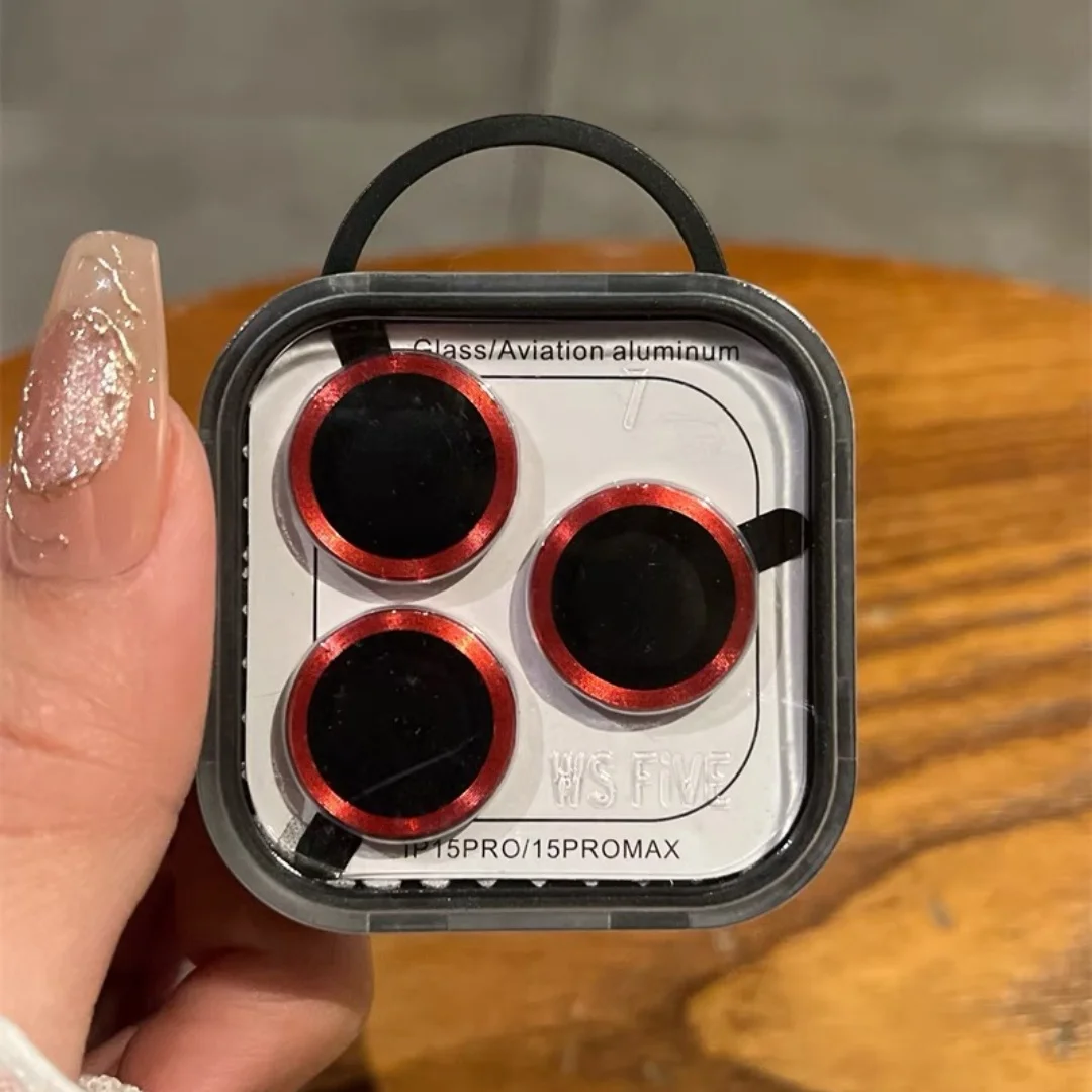 2-3Pcs โลหะกล้องเลนส์ตัวป้องกันสำหรับไอโฟน 15 พลัส 16 โปรแม็กซ์ 17 โปร 14 พลัสป้องกันฟิล์มอุปกรณ์เสริม