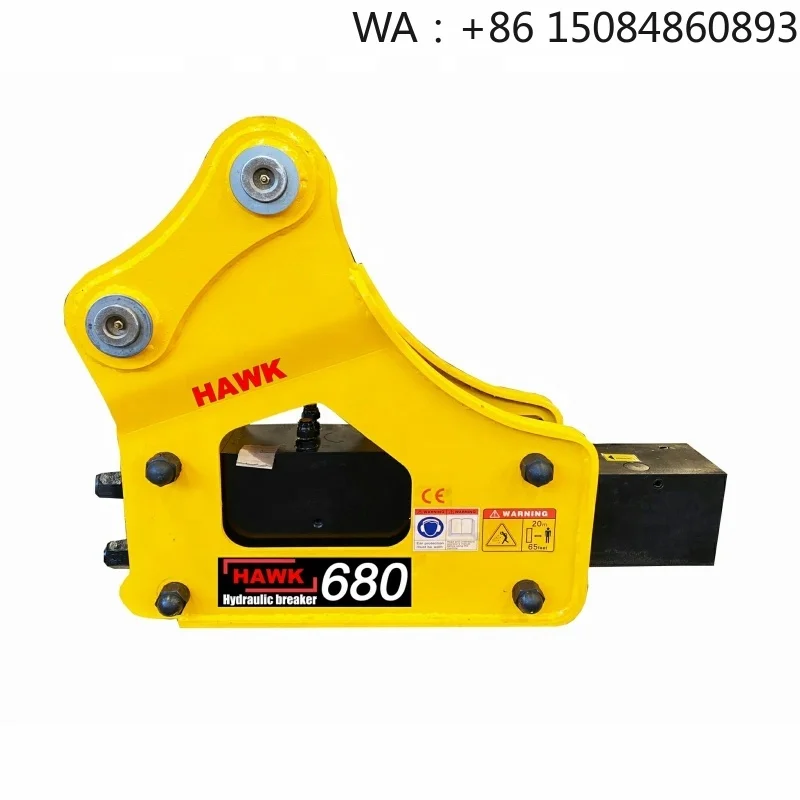 CE ISO Certified Hydraulic Rock Breaker Hammer, 5Ton Excavator Equipment Accessory For Construction Quarry Demolition