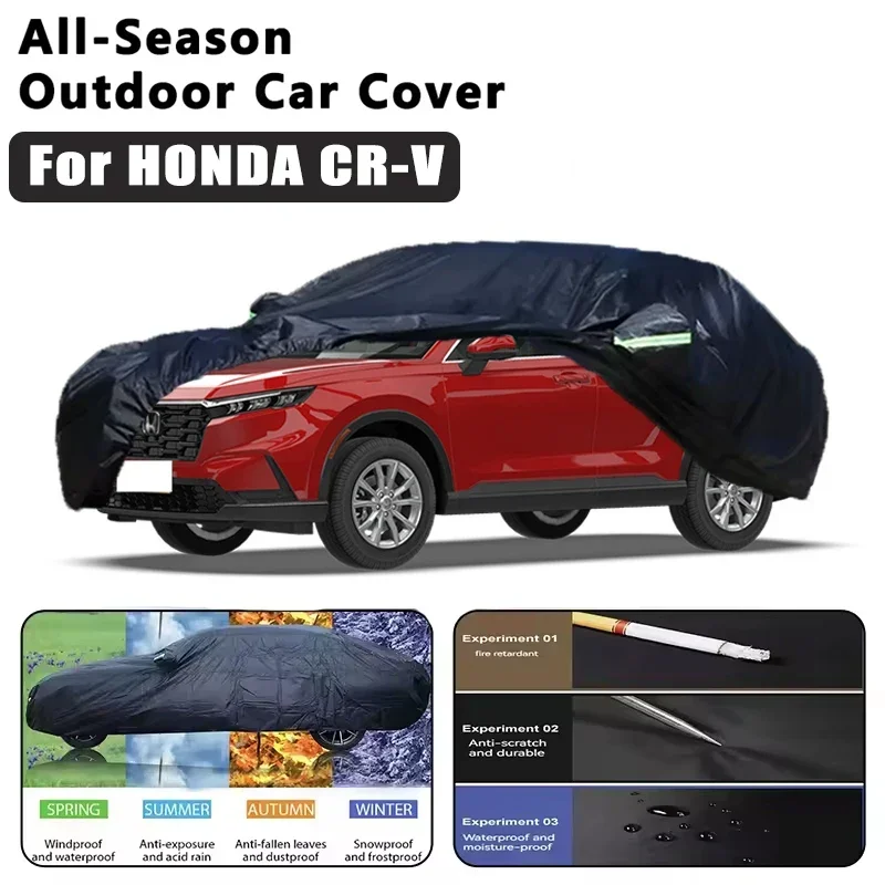 

For HONDA CR-V Car Covers Outdoor Waterproof Dustproof Sun Rain Snow Protection Thick Oxford Cloth Car Accessories
