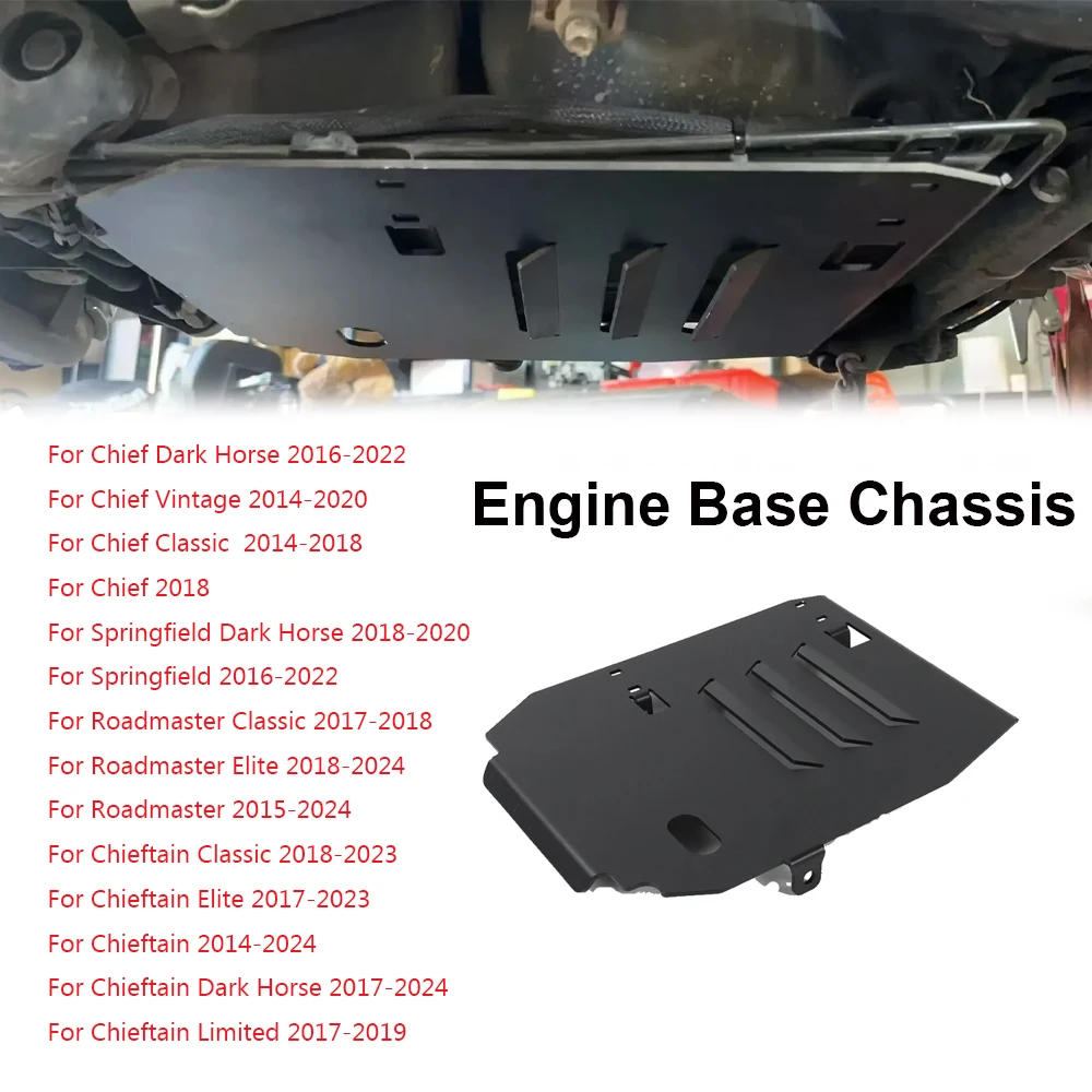 

Motorcycle Black Skid Plate Engine Base Chassis Guard Lower Protection Fairing For Indian Chief Springfield Roadmaster Chieftain