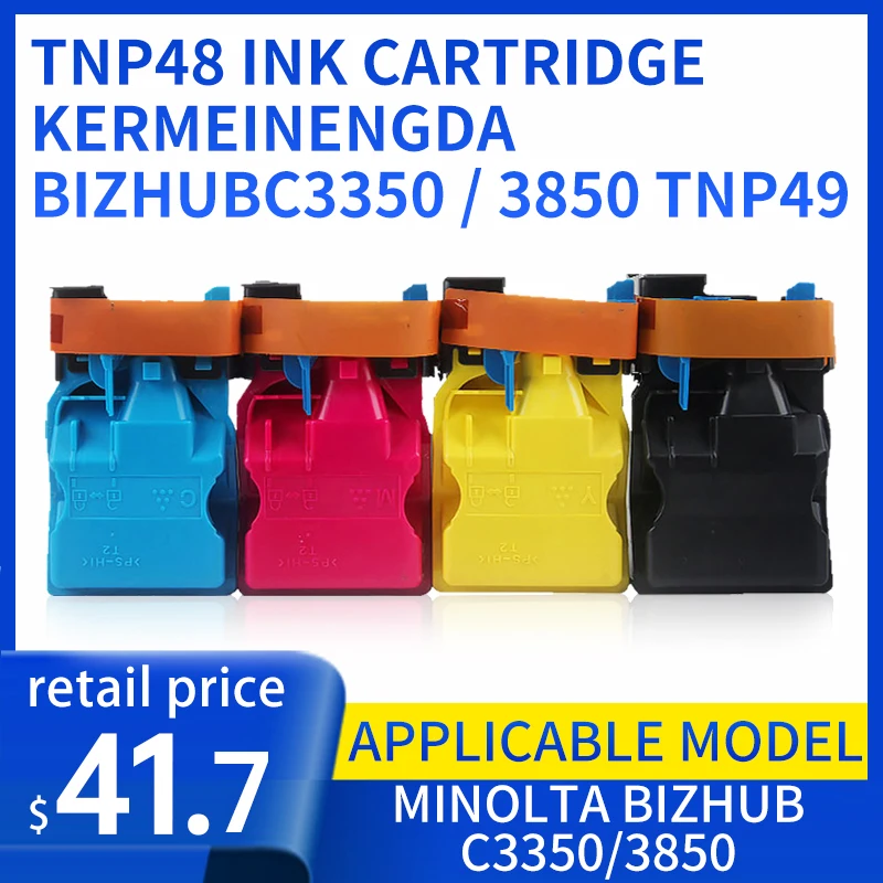 Pojemnik z tuszem Tnp48 ma zastosowanie do bizhubc3350 / 3850 comelta tnp49 ma zastosowanie do koloru c3351 / c3851 / c3851sf