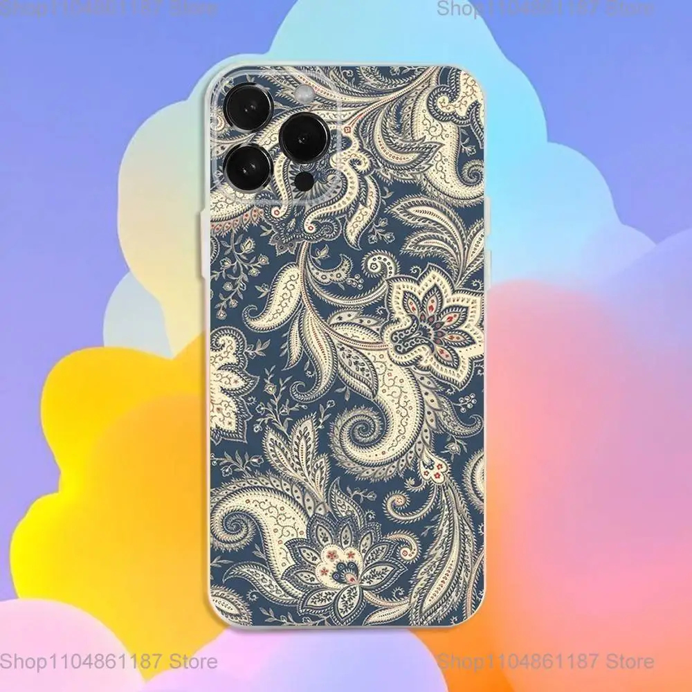 حافظة هاتف بنمط باندانا لهاتف آيفون 17,16,15,14,13,12,11 Pro,Max,Plus,X,XS,XR,SE,سيليكون شفاف صغير ناعم