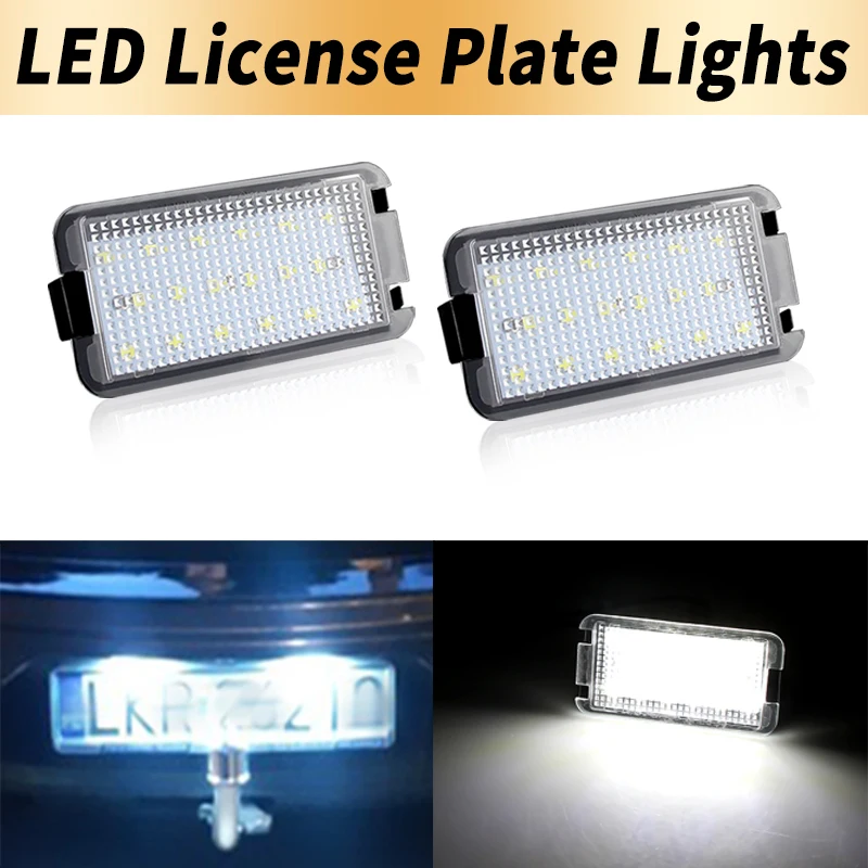 2 قطعة خالية من الأخطاء LED رقم لوحة ترخيص أضواء Canbus لمقعد إيبيزا 6L أروسا ألتيا قرطبة MK1 MK2 ليون 1 متر توليدو 5P 2004-2009
