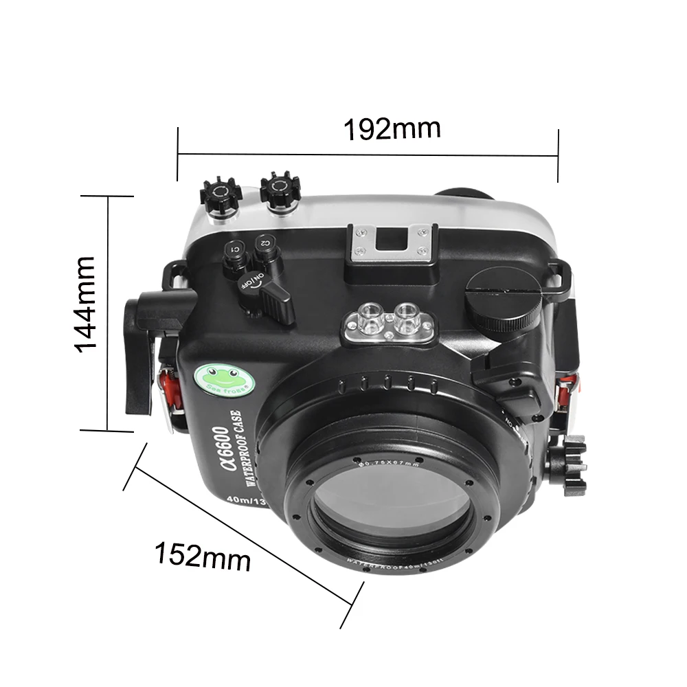 Seafrogs Flat short port with 67mm thread for Sony E 16-50mm f3.5-5.6 PZ OSS (Autofocus only, Zoom gear included)