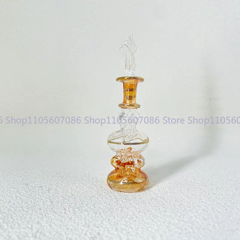 

Egyptian Perfume Bottle 7cm, Handmade Flavor Bottle, Egyptian Souvenir, Glass Bottle Decoration