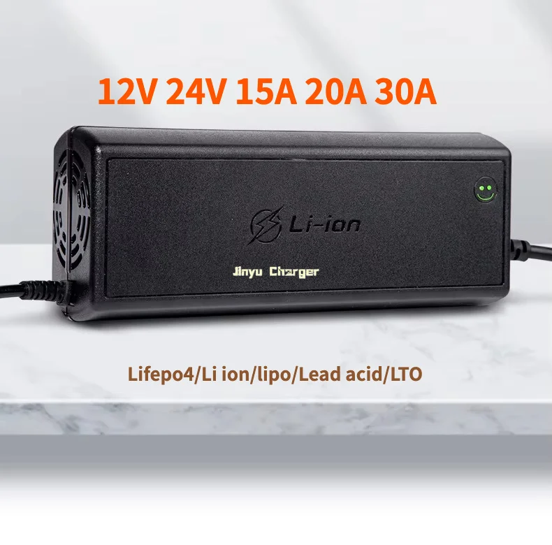 24V 30A 12V 20A Fast Charger for 18650 LiFePO4 Li ion 24V Lead acid Battery 12.6V 14.8V 16.8V 30A 29.2V 29.4V 24v / 20a lifepo4