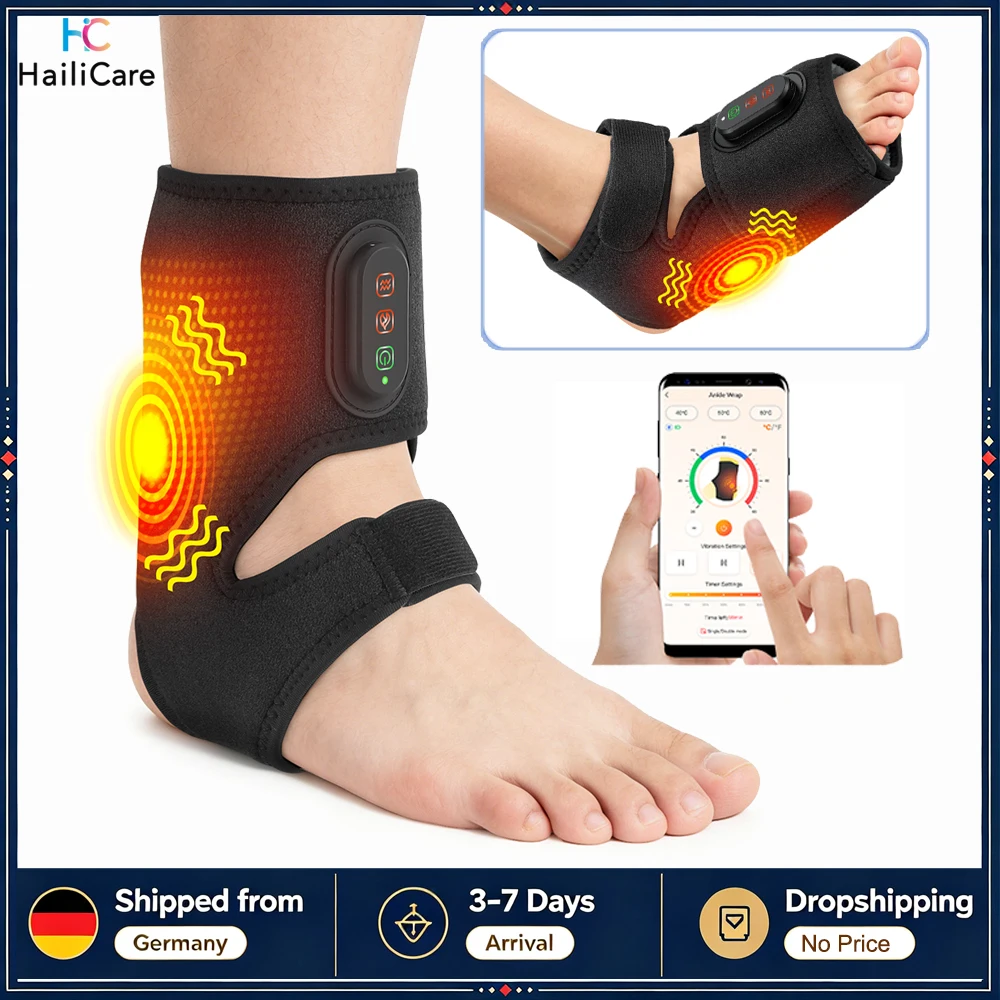 APP-gesteuerte kabellose Knöchelbandage mit verstellbarem Riemen, beheizter Knöchelschutz, Fußschutzbandage, Gelenkpflege, Entspannung