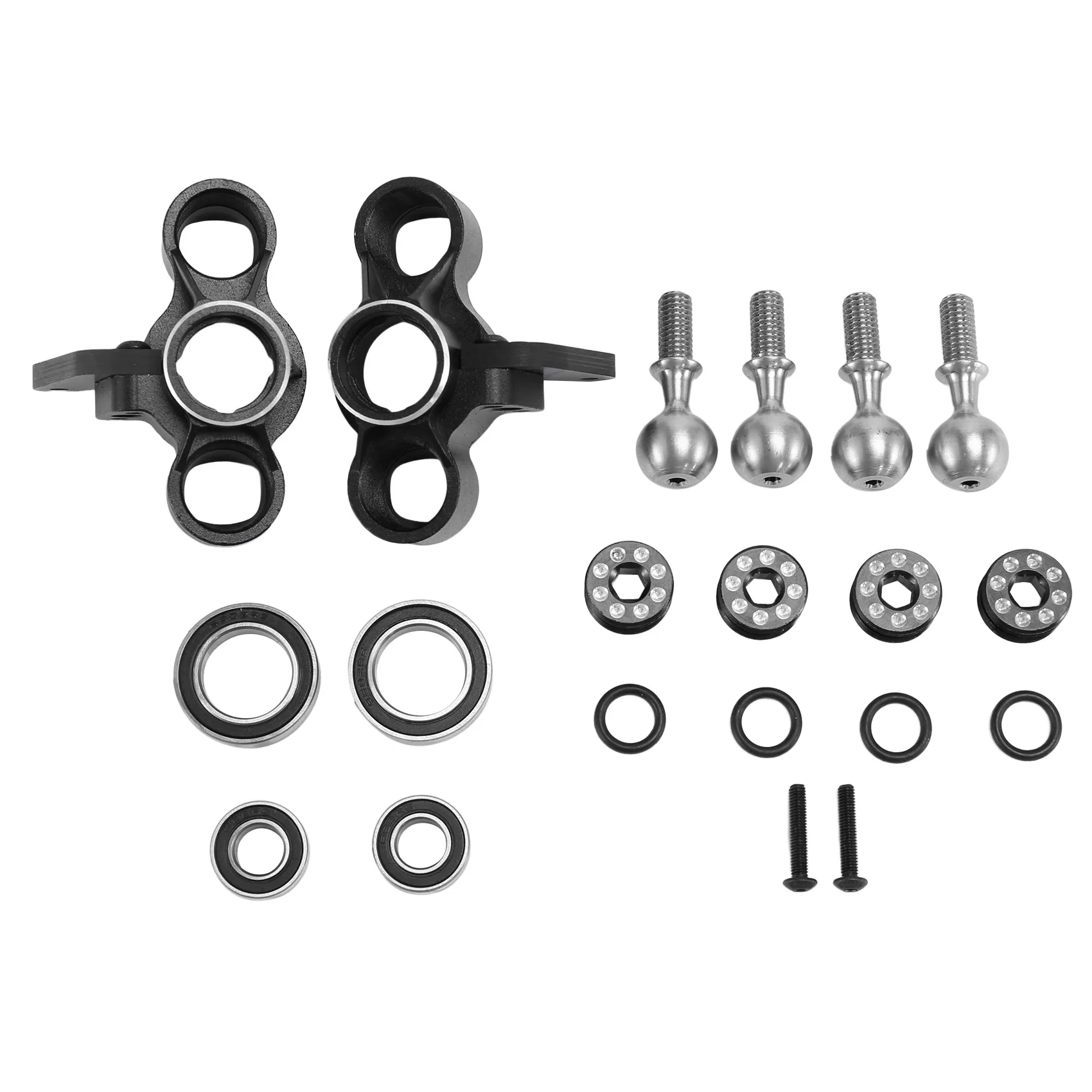 Metal Front Steering Block with Bearing for 1/8 Arrma V5 KRATON Notorious Outcast 6S RC Car Upgrades Parts Accessories,4