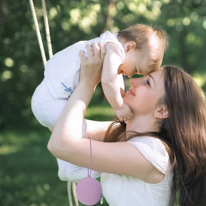 Reißverschluss Silikon Baby Schnuller Fall Schnuller Lagerung Box für Neugeborene Tragbare Nippel Halter Zitzen Befestigung Mini Münze Schlüssel Tasche – Detail 3