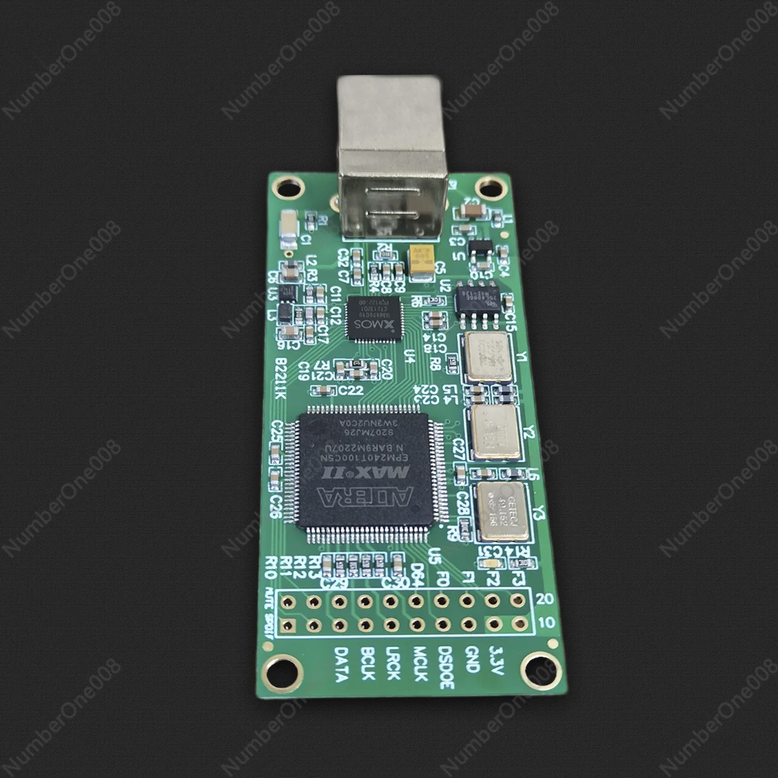 XMOS XU208 USB digital interface module USB to I2S/IIS asynchronous daughter card DSD256/PCM384
