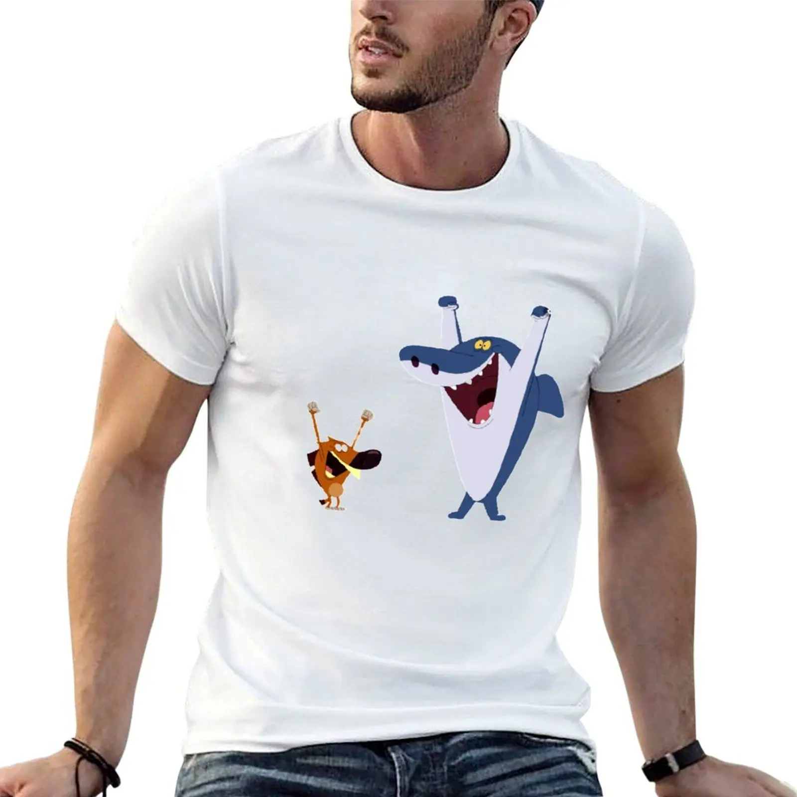 

zig and sharko T-Shirt t shirt man luxury t shirts for man cotton soft T-Shirt