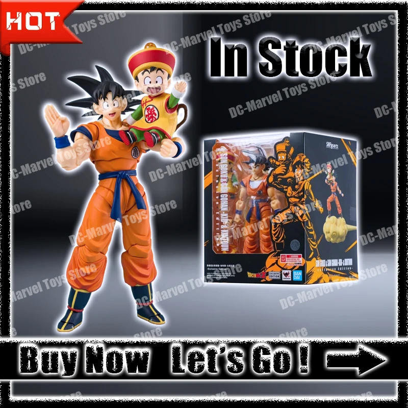 Bandai Dragon Ball Z S.H.Figuarts Shf Son Goku & Son Gohan Kid 2024 Sdcc Anime Action Figure Figures Kids Customized Gifts Toys