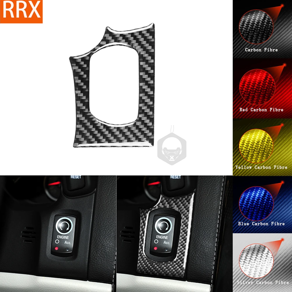 For Chevrolet Corvette C6 2005-2013 Real Carbon Fiber Sticker Headlight switch control panel Car inside decorative Accessories