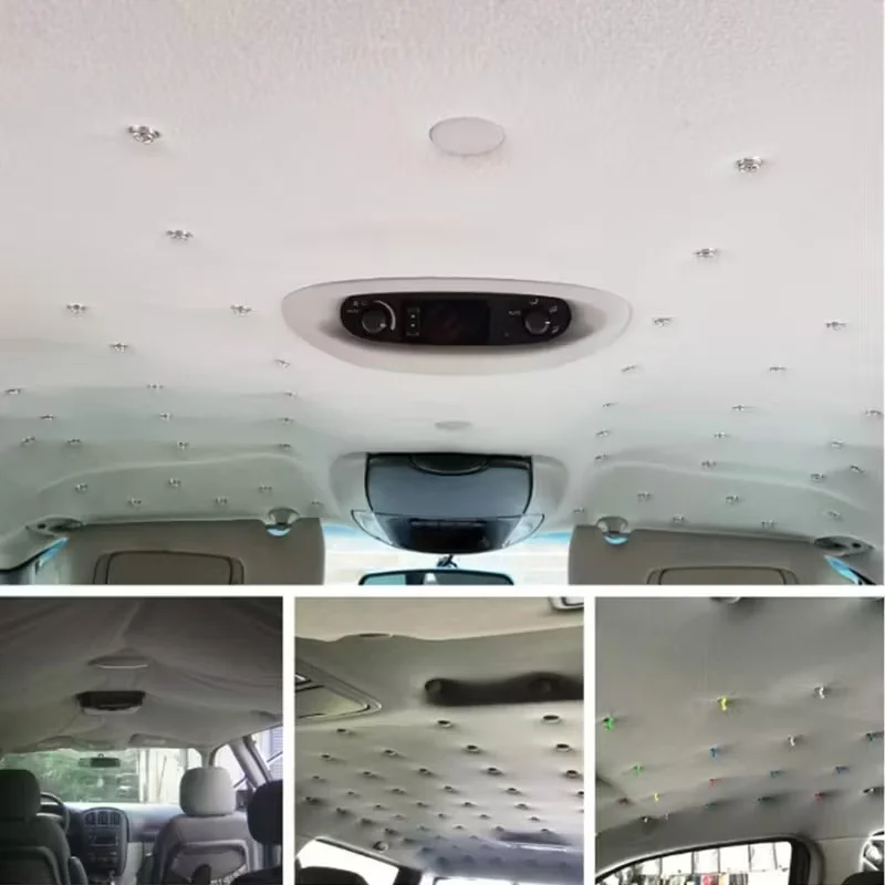 Car Ceiling Cloth Fixing Screw Cap Roof Repair Buckle for Volkswagen VW Polo Passat B5 B6 CC GOLF 4 5 6 Touran Bora Tiguan view 5