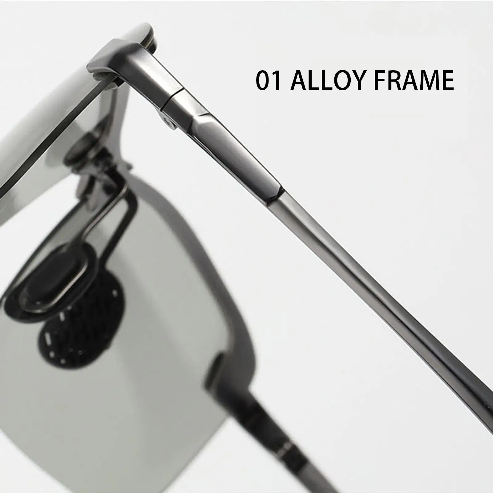 Photochrome Schutzbrille, Übergangs-Sonnenbrille für Herren, Blendschutz, polarisierte Fahrbrille, UV400-Schutz für Herren, zum Angeln – Detail 8
