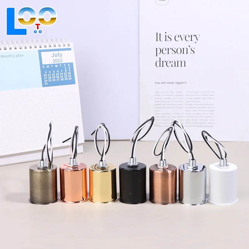 E27 السيراميك المسمار مزهرية مضيئة مزودة بقاعدة مقبس الإضاءة جولة LED مصباح بفتيل حامل داخلي Led مصباح جزء سهلة التركيب للضوء LED