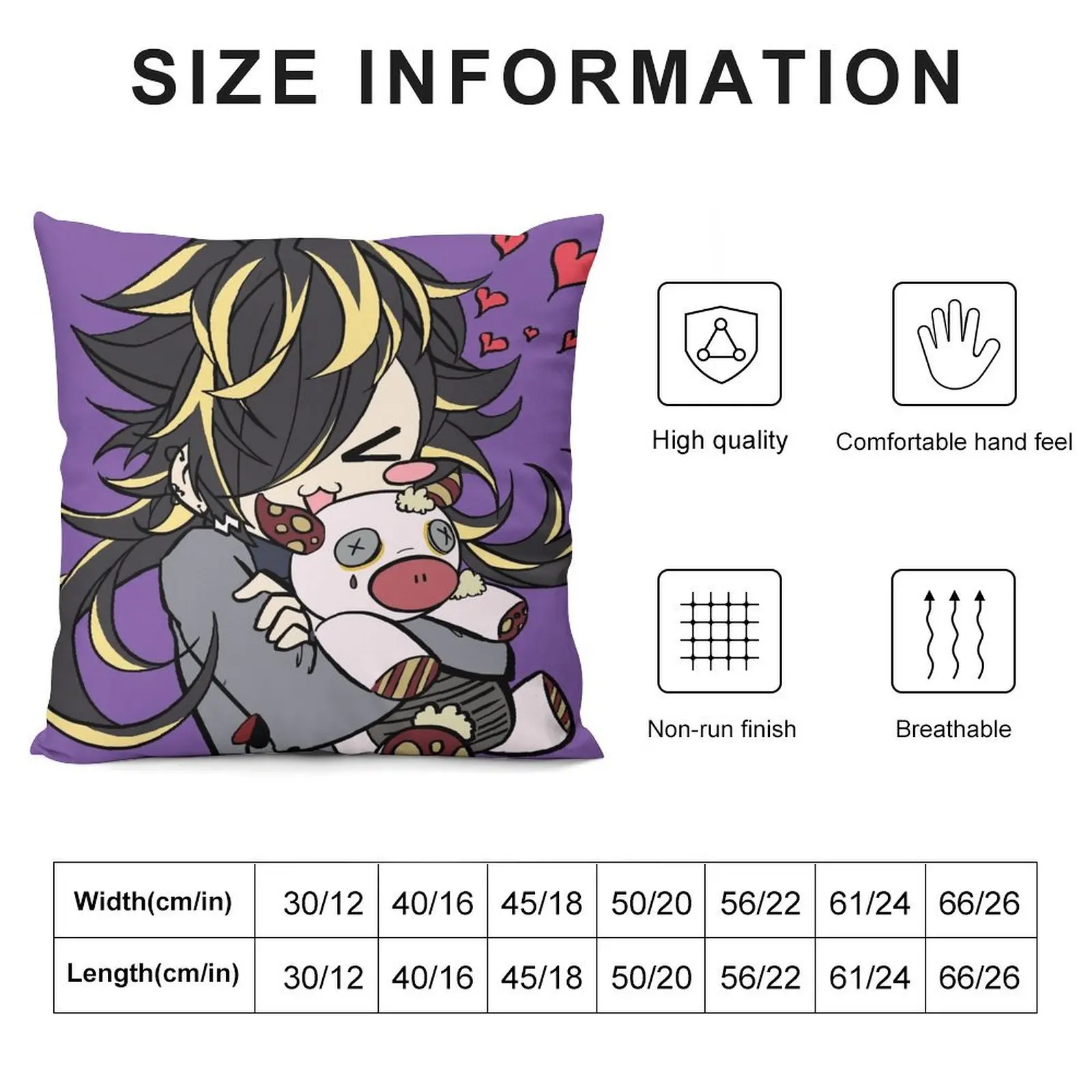 Jyushi & Amanda (Hypnosis Microphone) Throw Pillow Pillow Case Christmas Decorative Cushions pillow