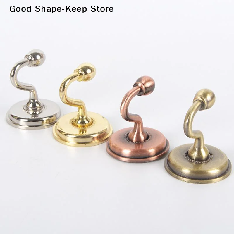 2PCS Zinc Alloy Curtain Holdbacks Metal Wall Tie Back Hooks Durable Hanger Holder for Window Living Room Bedroom Easy Install