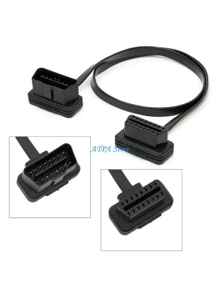 U13C Diagnostische Erweiterungskabel -Adapter OBDII OBD2 Auto Car Männlich an weibliche Autoscanner -Verlängerungsdrahtadapter