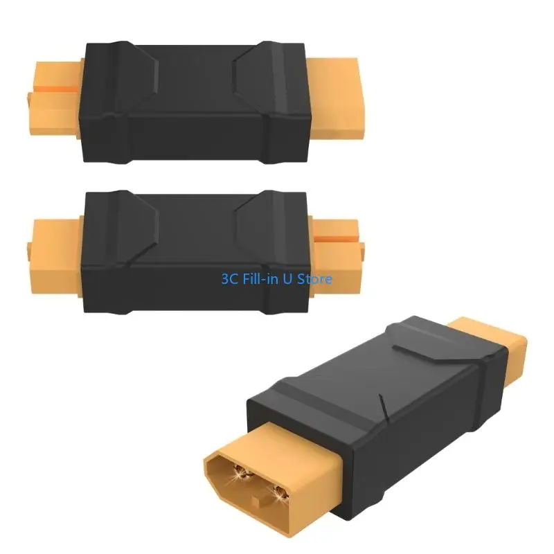 G8TA XT60M XT60F Straight-Through Connector Adapter, Enclosed Without Wire Design for Joining Matching Ends, 1PC Adapter